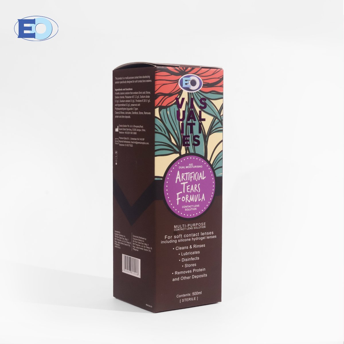 2 BOX - VISUALITIES ARTIFICIAL TEARS - 500ML