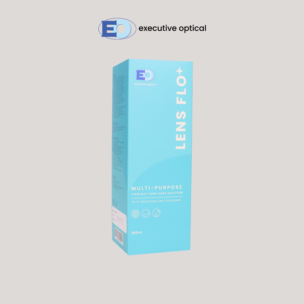 LENS FLO+ ALL-IN-ONE MULTI-PURPOSE SOLUTION 360ML SIDE