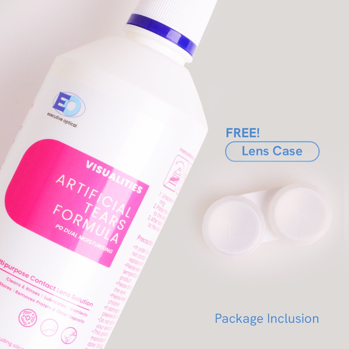 VISUALITIES ARTIFICIAL TEARS MULTI-PURPOSE SOLUTION FREE CASE