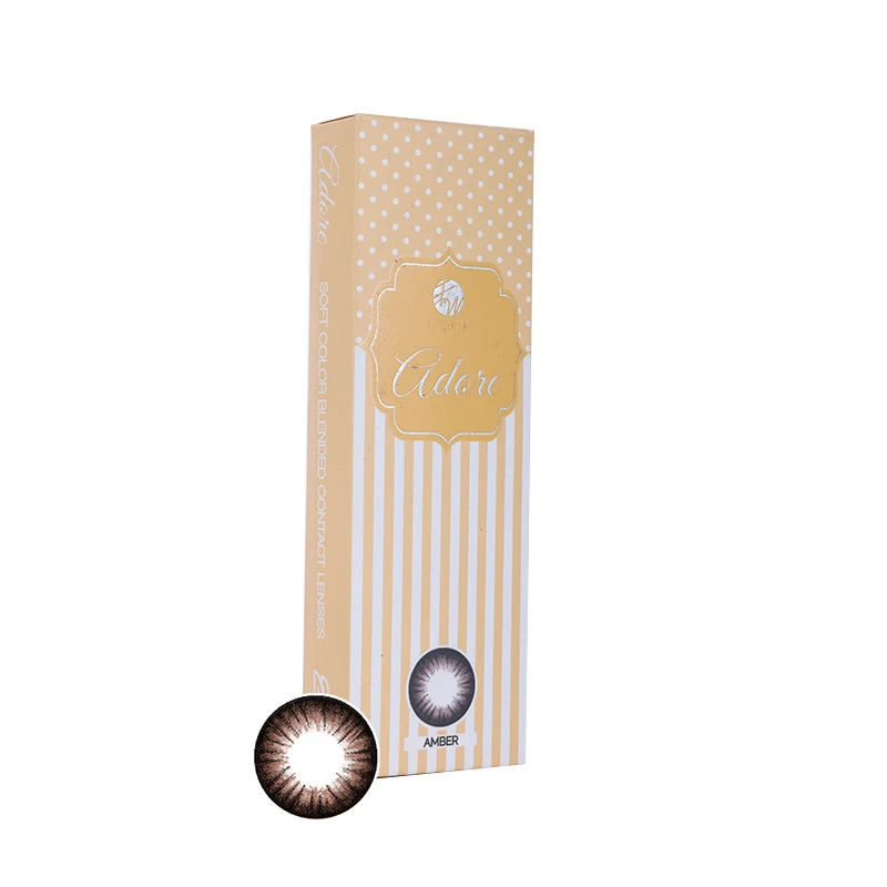 amber Flexwear Adore Colored Contact Lenses