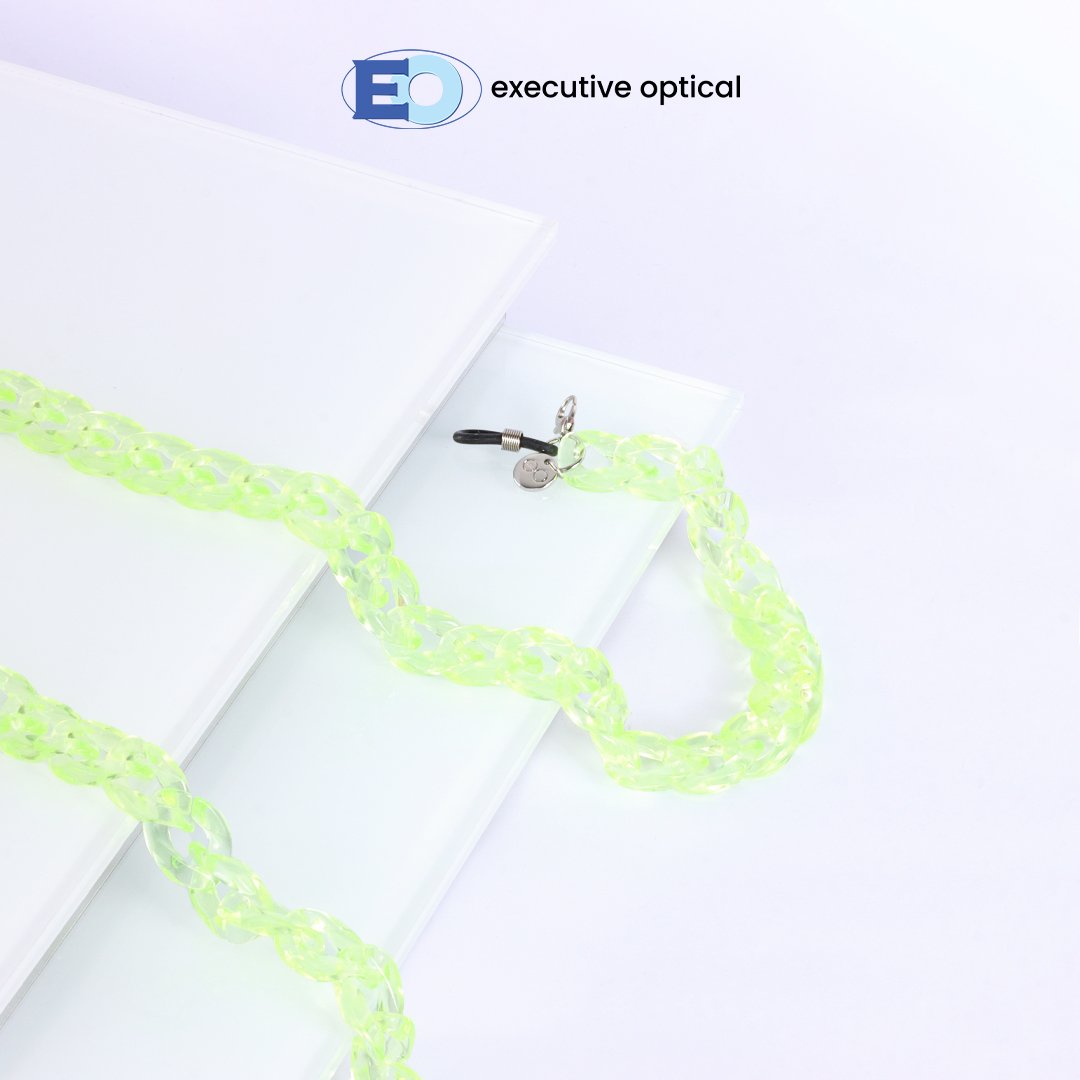 1 COVER PHOTO - E008 CLEAR ACRYLIC SNVSAN EO Eyeglasses Cord E008