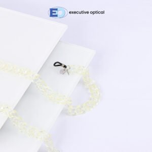 1 COVER PHOTO - EYEGLASSES CORD E008 CLEAR ACRYLIC 293 YELLOW