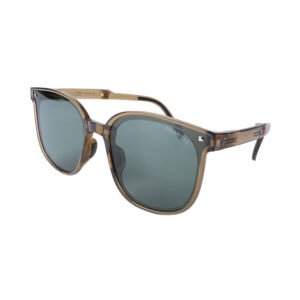 A pair of Sunwear Bella S. Olive Sunglasses on a white background