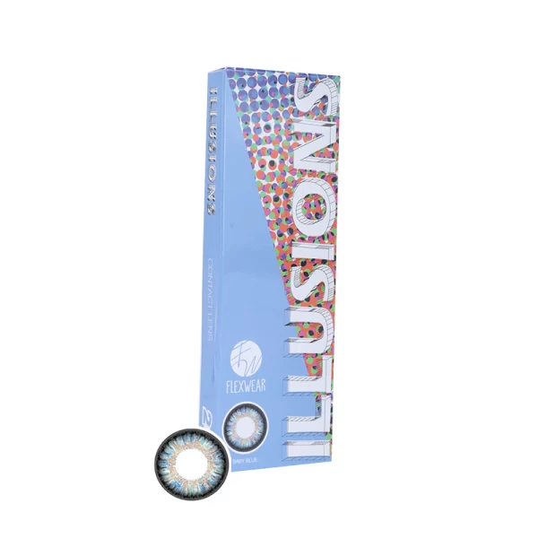 Flexwear Illusions contact lens in baby blue