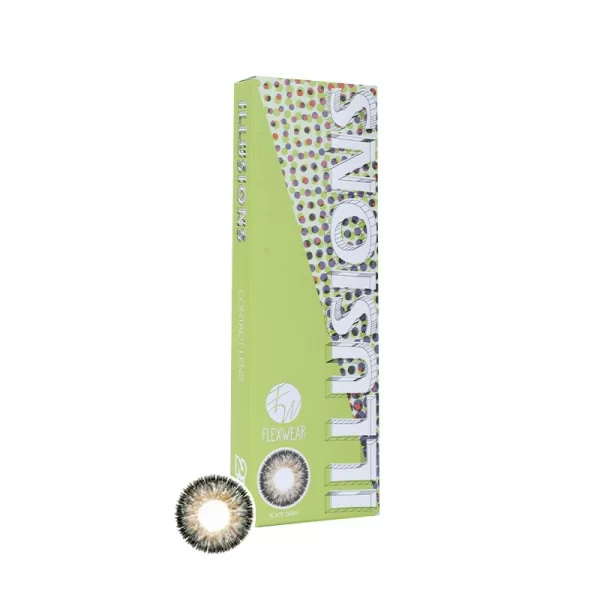 Flexwear Illusions contact lens in slate gray