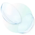 Clear contact lens pair
