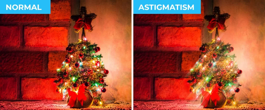 christmas lights with astigmatism
