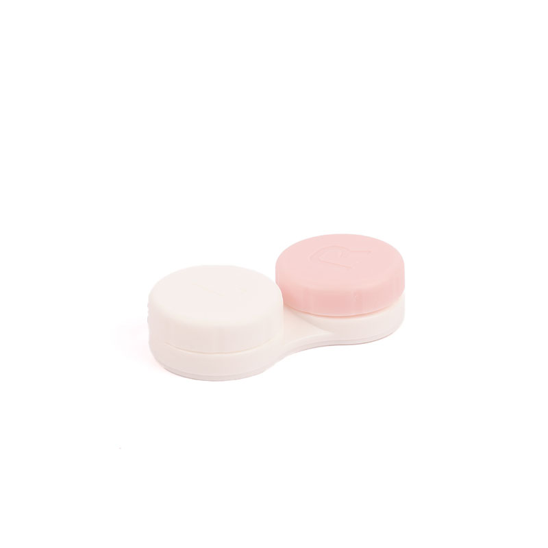 CONTACTLENS_CASE_WHITE-PINK_ANGLE2_WEB EO WL1103 Contact Lens Case