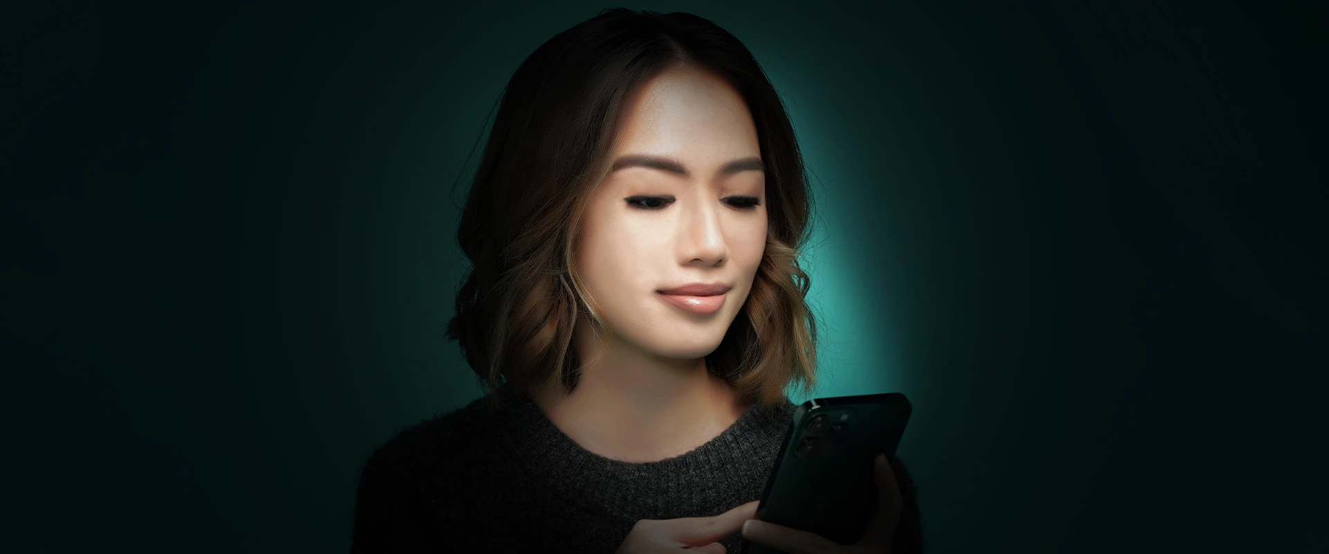Using a cellphone at night