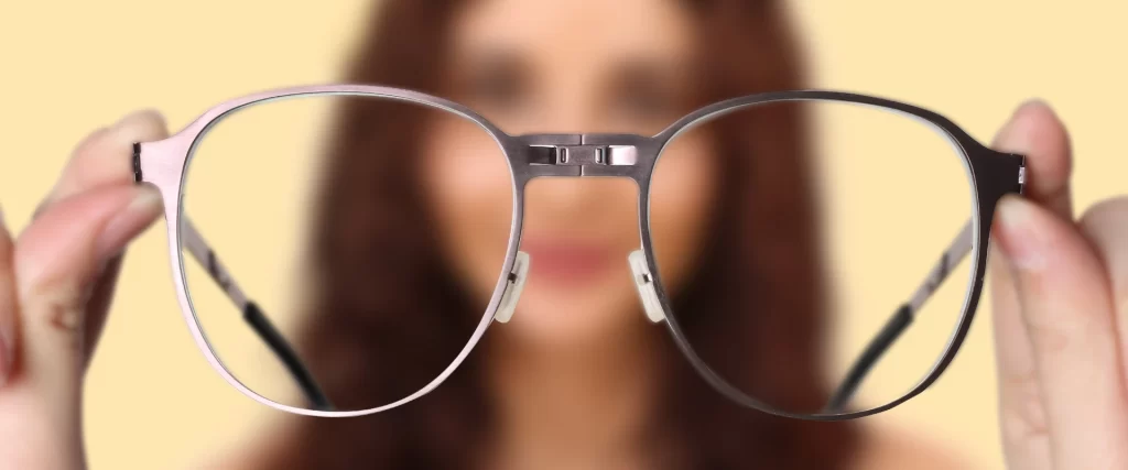 Adjusting to New Glasses - Eyewear with model blur