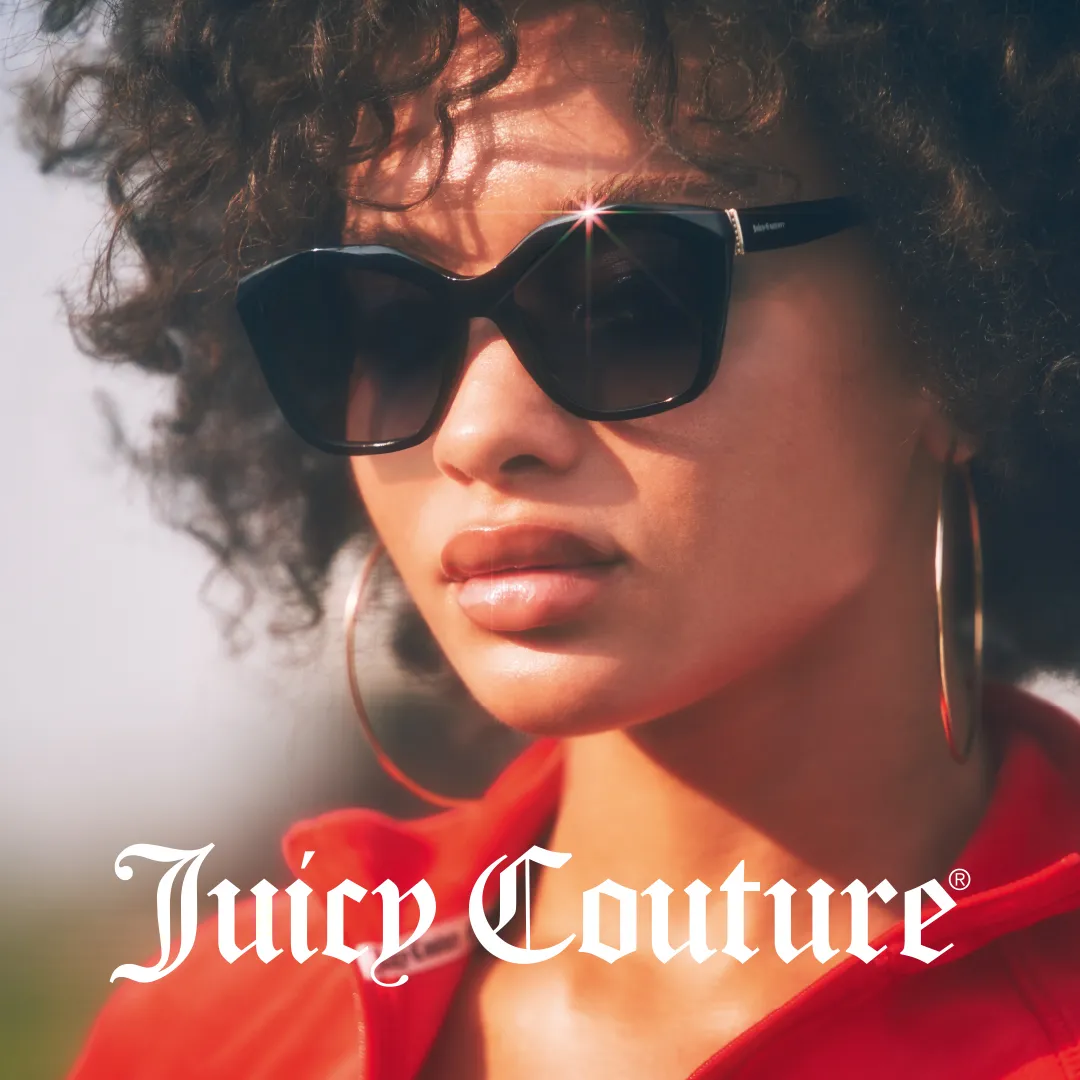 woman wearing black juicy couture shades