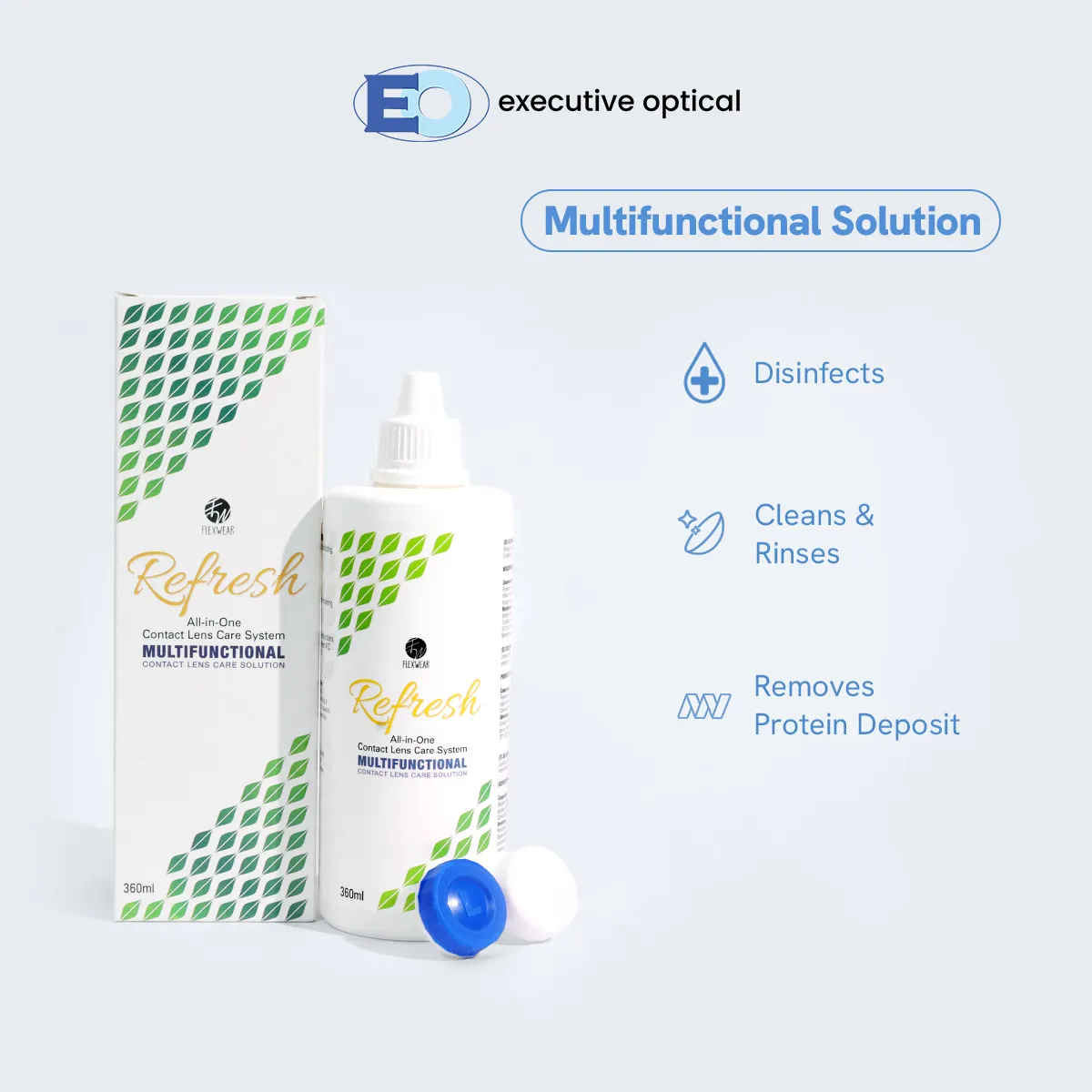 Flexwear Refresh Multifunctional contact lens solution
