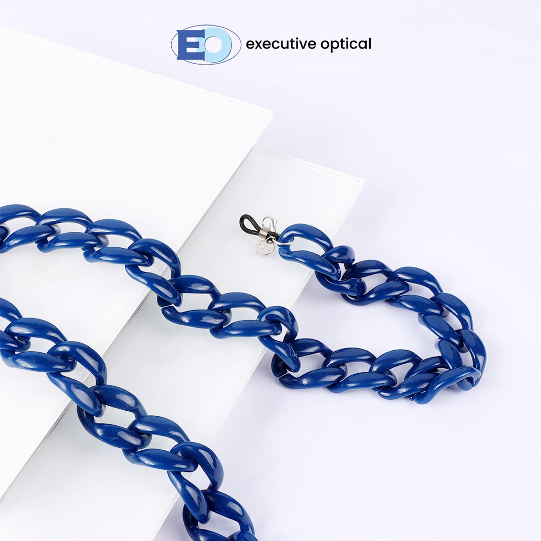 1 COVER PHOTO - EYEGLASSES CORD E041 ACRYLIC SUSNAH - BLUE