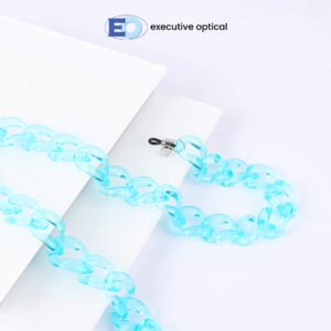 1 COVER PHOTO - EYEGLASSES CORD E041 ACRYLIC SUSNAH - CLEAR BLUE