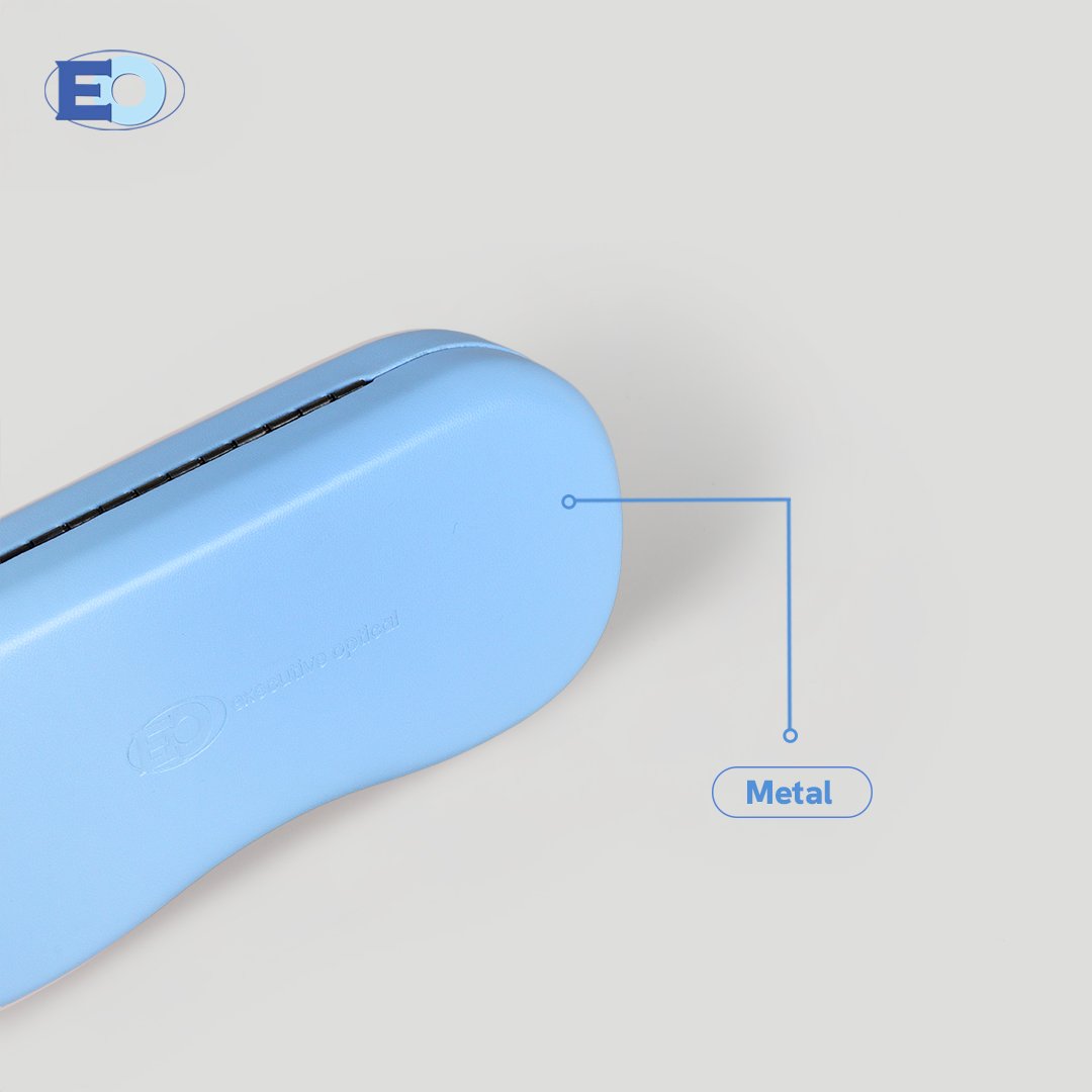 4 MATERIAL - EO EYEWEAR METAL CASE (M080) BLUE