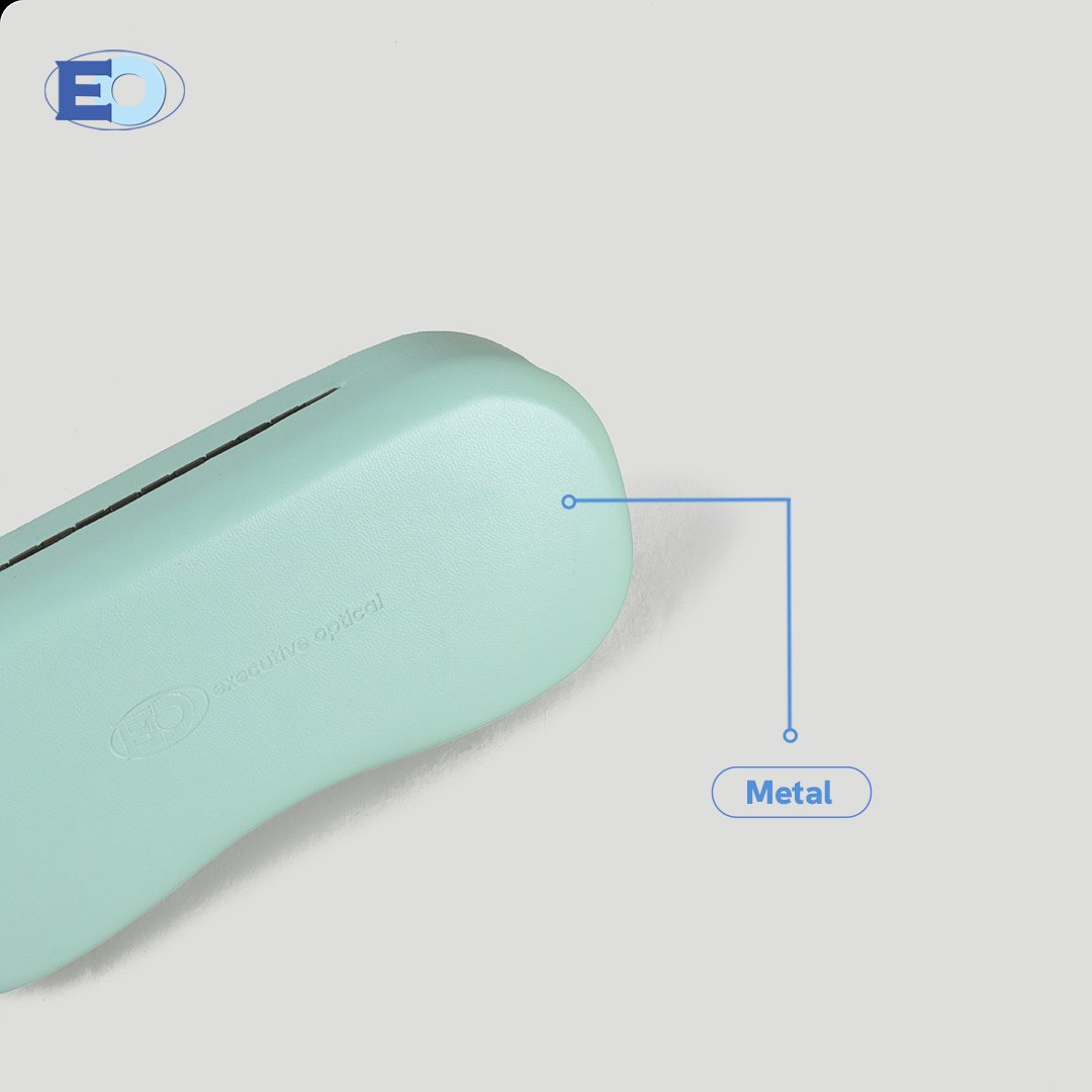4 MATERIAL - EO EYEWEAR METAL CASE (M080) GREEN