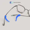 1 COVER PHOTO - EYEGLASSES SILICON TEMPLE TIP ACC002 37.5X21.5MM (PAIR)(266) - BLUE