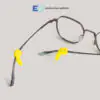 1 COVER PHOTO - EYEGLASSES SILICON TEMPLE TIP ACC007 20X20MM (PAIR)(266) - YELLOW