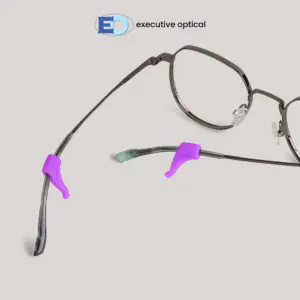 1 COVER PHOTO - EYEGLASSES SILICON TEMPLE TIP ACC008 19X17MM (PAIR)(266) - VIOLET