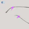 3 OTHER ANGLE - EYEGLASSES SILICON TEMPLE TIP ACC008 19X17MM (PAIR)(266) - VIOLET