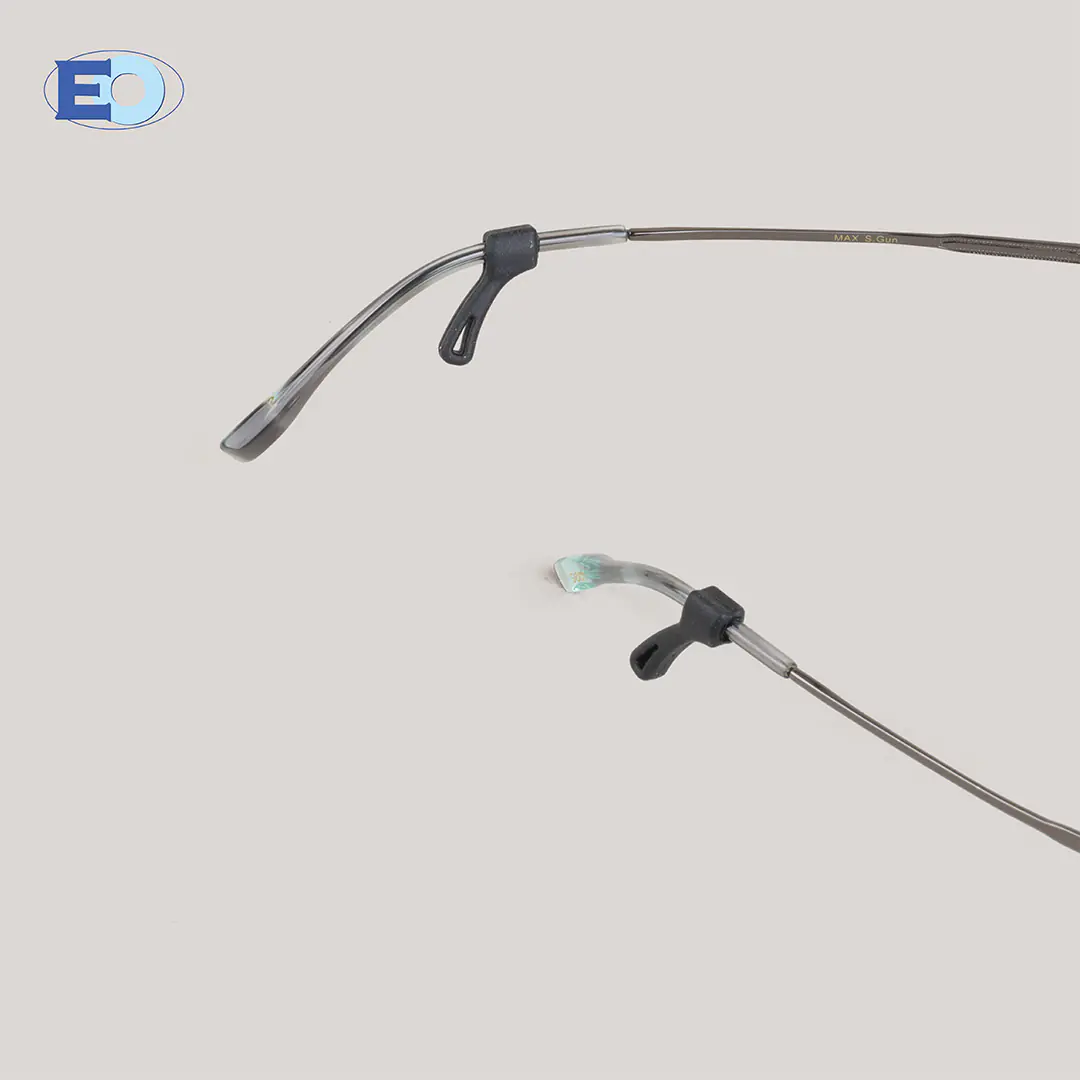 3 OTHER ANGLE - EYEGLASSES SILICON TEMPLE TIP ACC009 20X19MM (PAIR)(266)