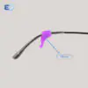 4 MATERIAL - EYEGLASSES SILICON TEMPLE TIP ACC008 19X17MM (PAIR)(266) - VIOLET