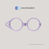 EO Readers READ2505 Purple Magnifying Necklace Front