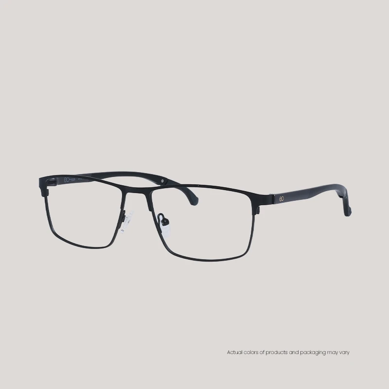 EO Adapt Poirot M Black Eyeglasses