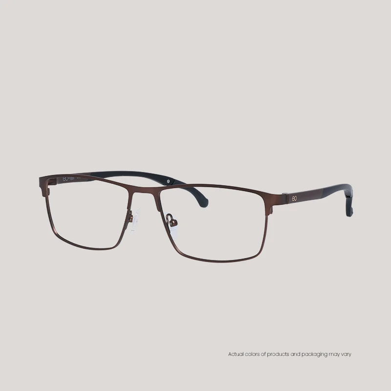 EO Adapt Poirot M L Brown Eyeglasses